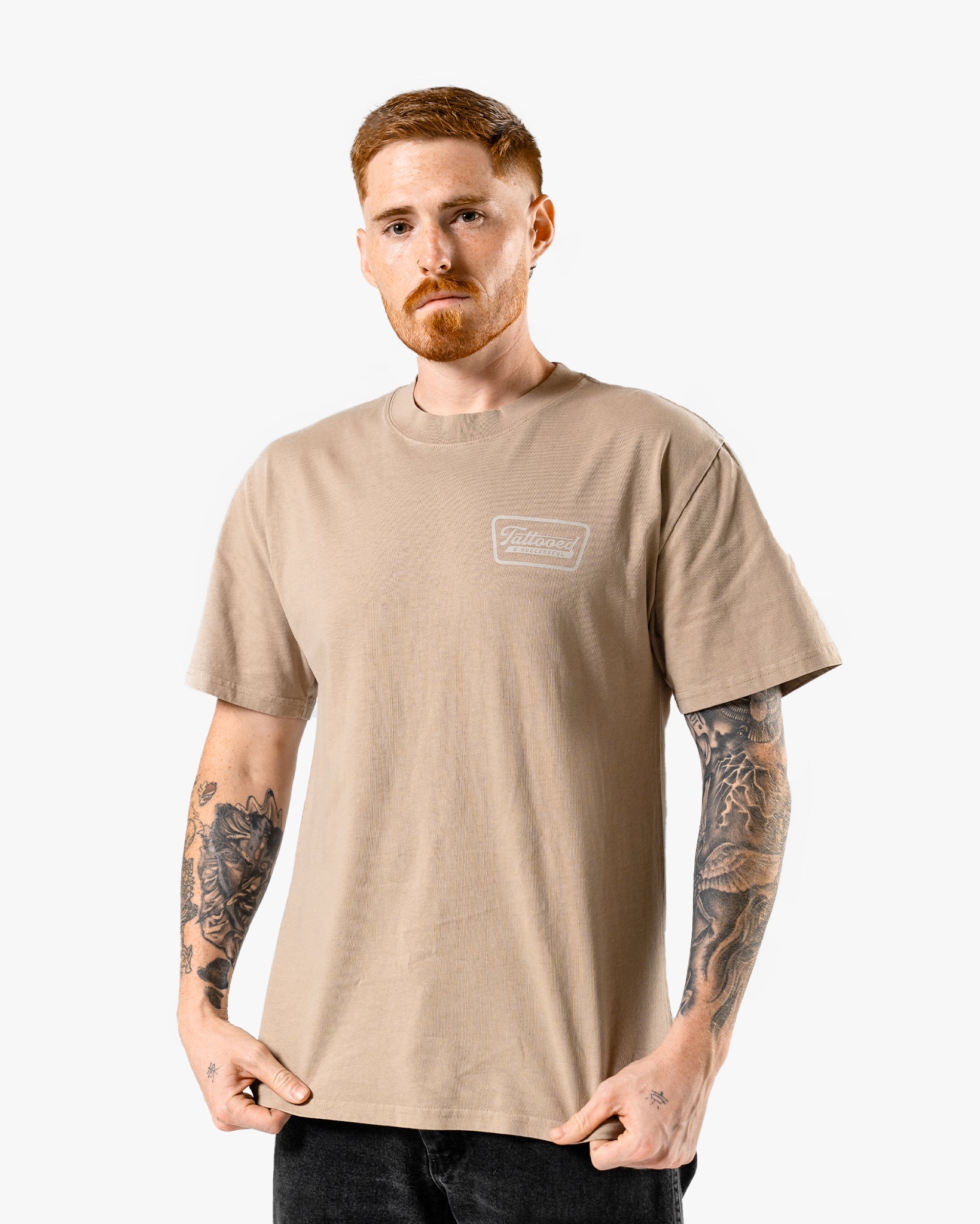 Oversize Vintage Tee - Khaki